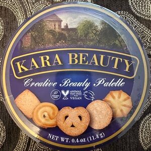 BNIB Kara Beauty Cookie tin Creative Beauty pallet